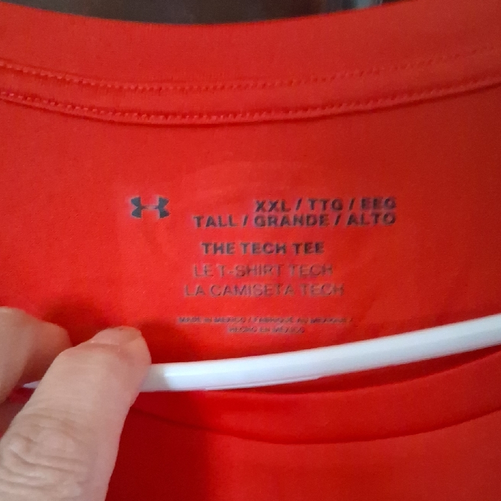 Under Armour Red The Tech Tee Crew Neck